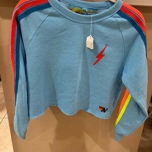 XS womens Blue Lightning Bolt Shirt